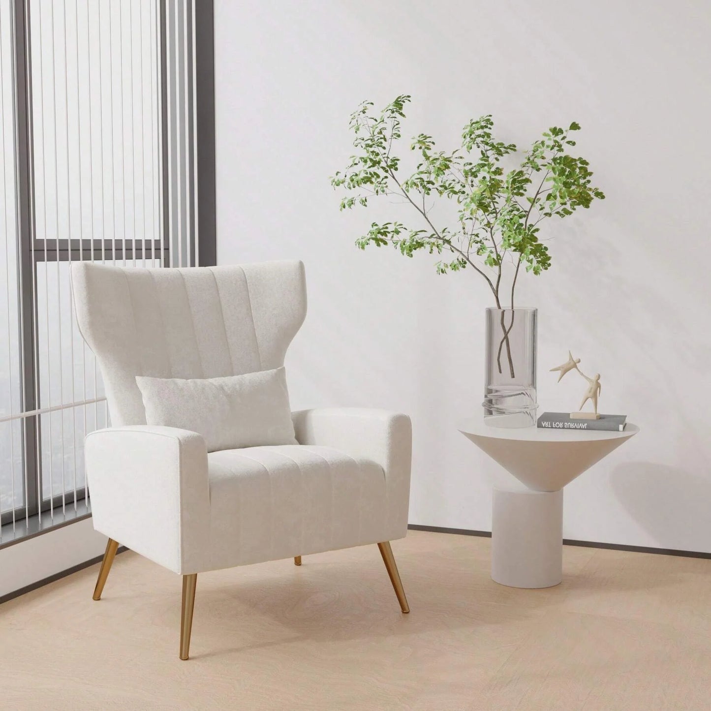 Nalupatio Velvet High-Back Lounge Armchair