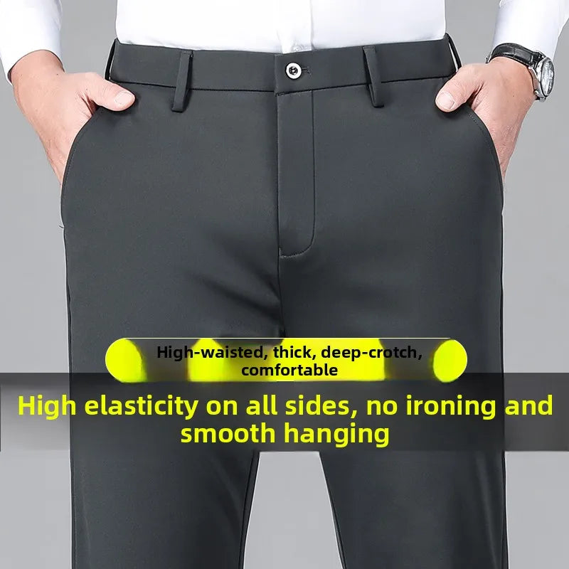 Men's Classic Slim Fit Office Pants