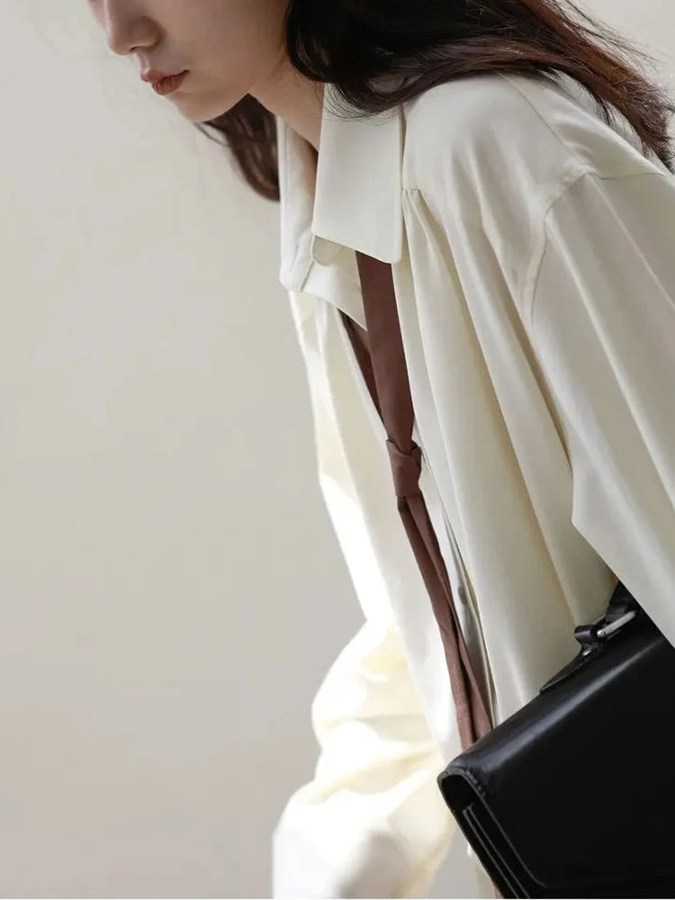 Women’s Korean Oversize Button-Up Shirt
