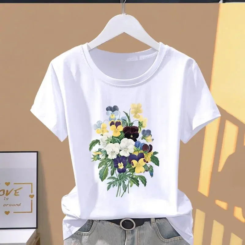 Women Floral Print Oversized T-Shirt