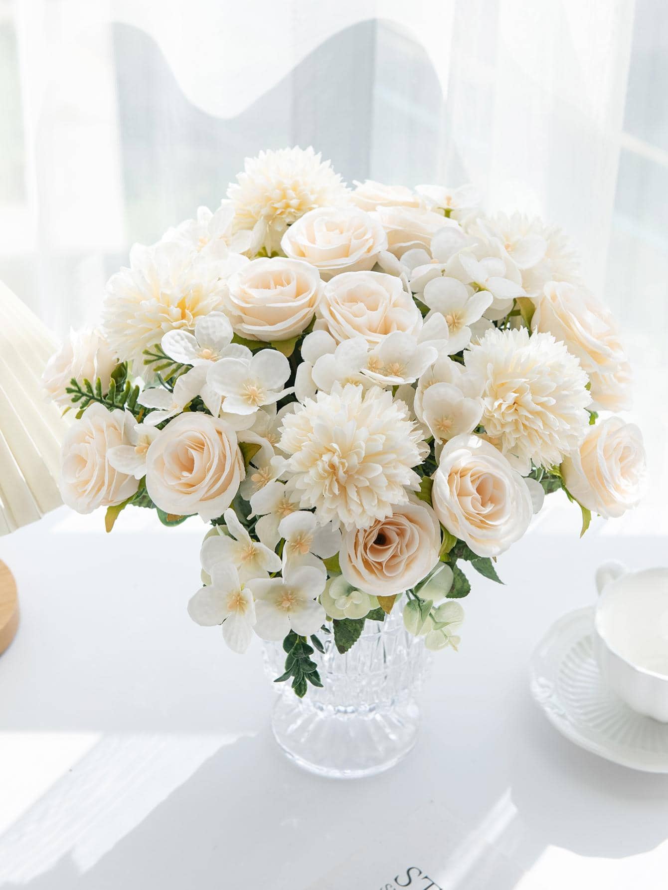 Artificial Rose Flower Bouquet Decor