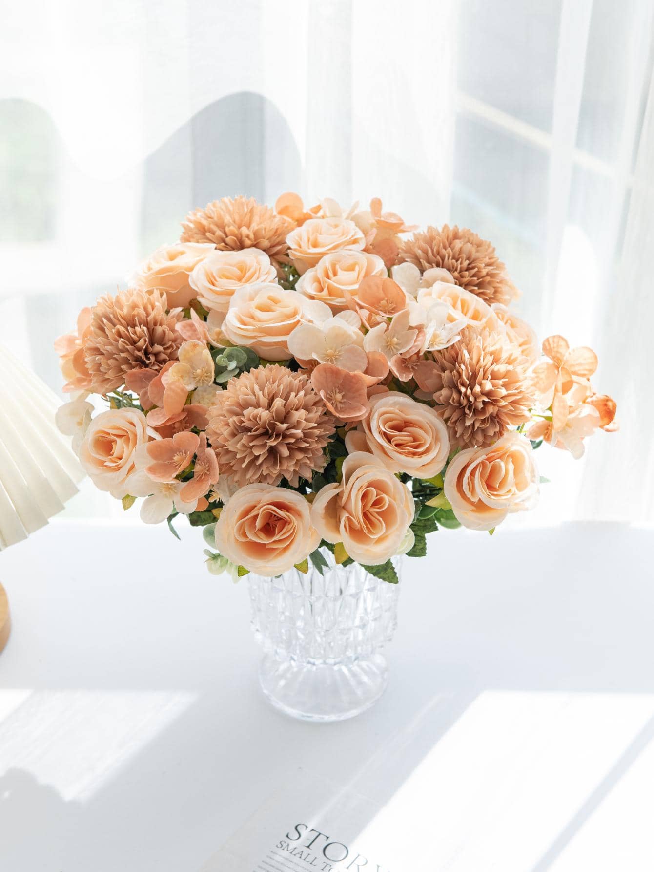 Artificial Rose Flower Bouquet Decor