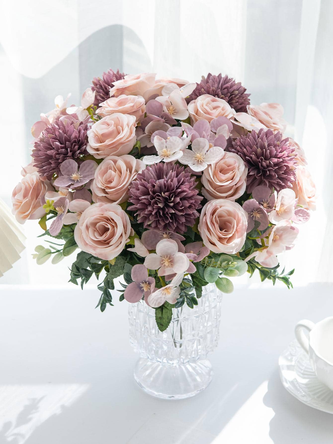 Artificial Rose Flower Bouquet Decor