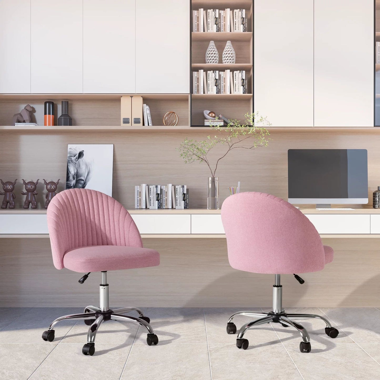 Furmax Armless Swivel Desk Chair