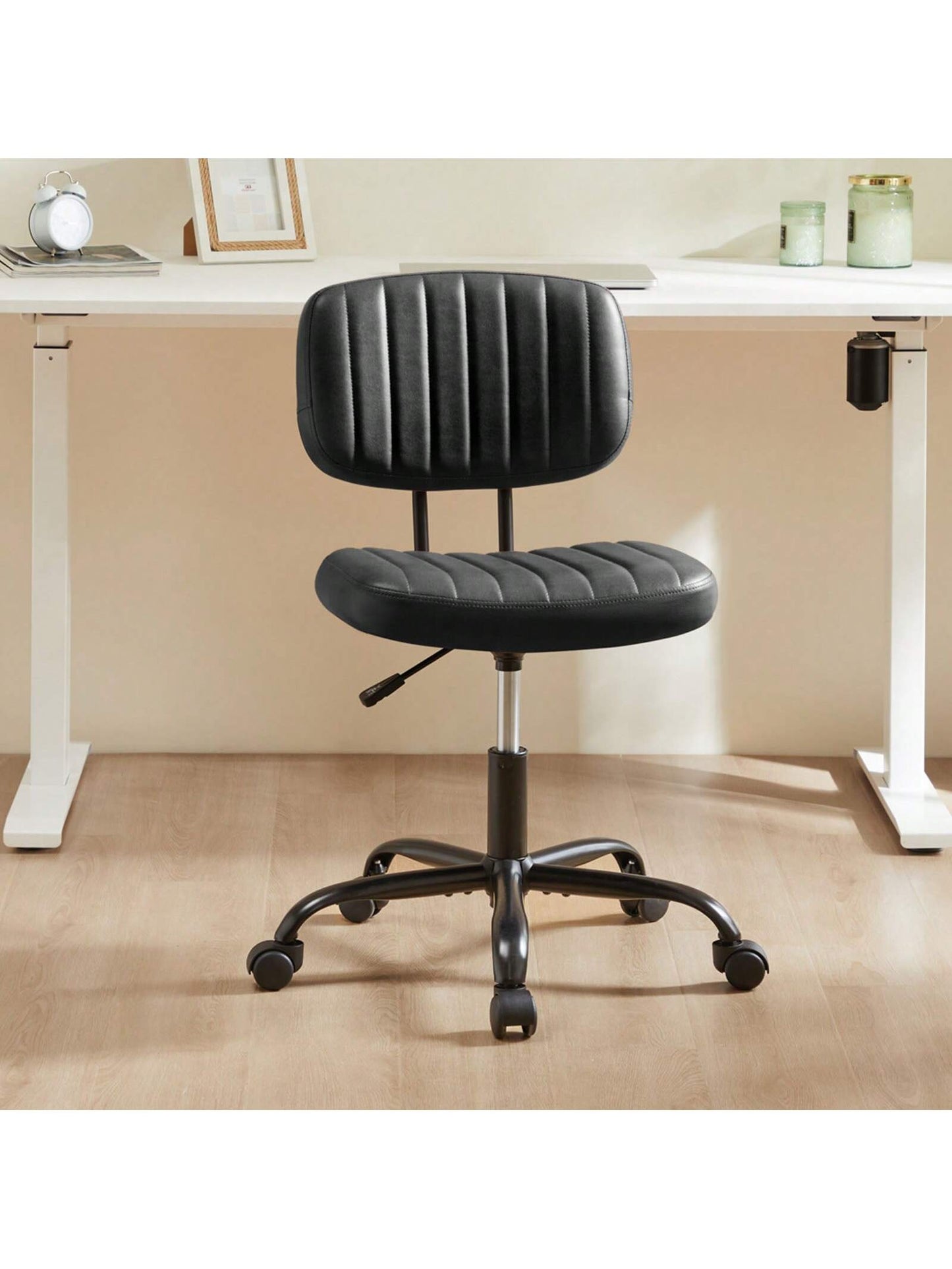 Sweetcrispy Small Armless Office Chair