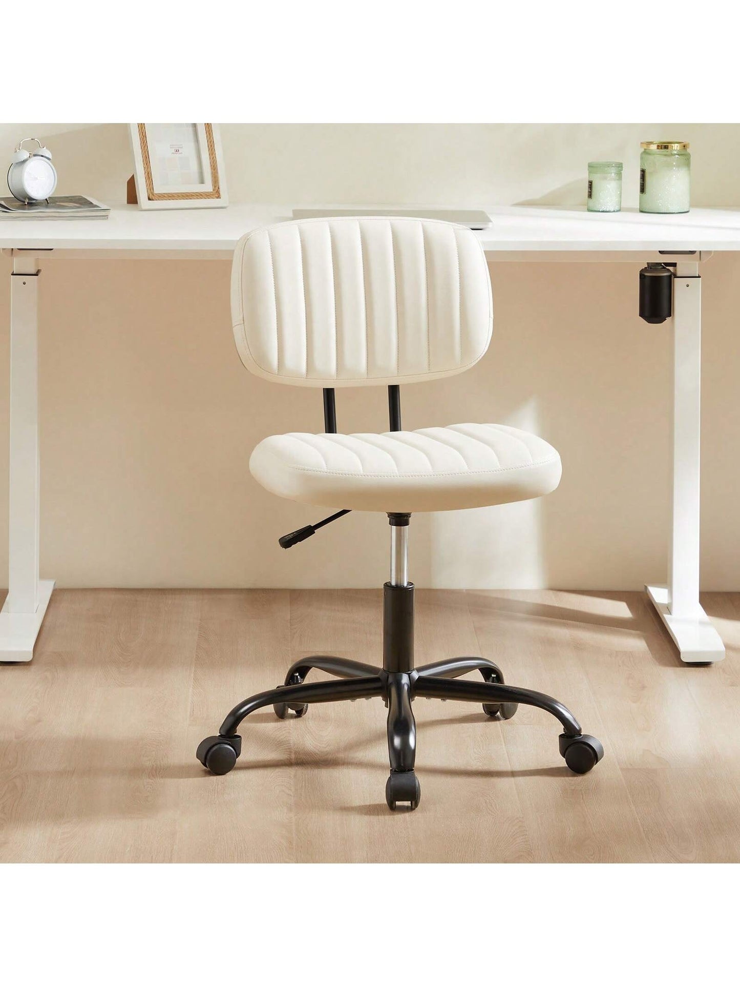Sweetcrispy Small Armless Office Chair