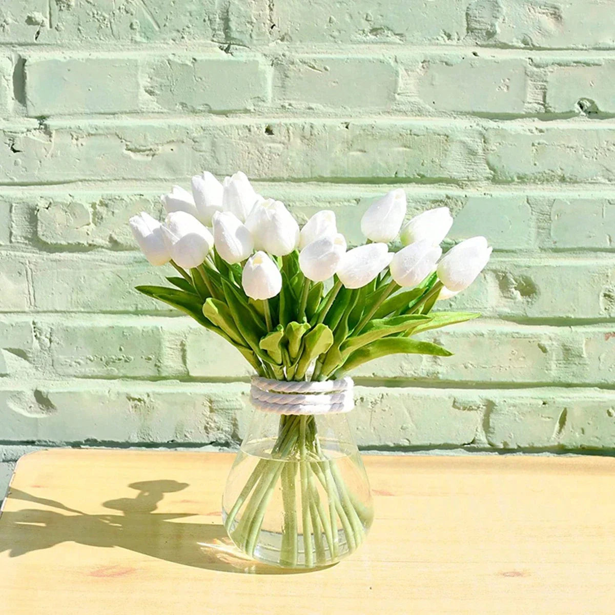 1/3/10/20/30pcs Premium Artificial Flowers, Real Touch Tulips Bouquet, Artificial Flowers For Wedding Room Home Hotel Party Event Valentine's Day New Years Gifts