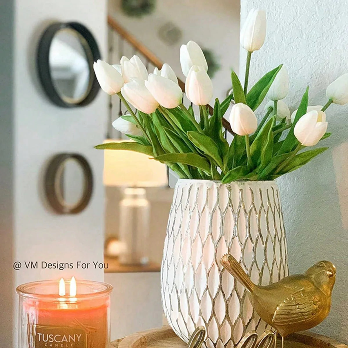 1/3/10/20/30pcs Premium Artificial Flowers, Real Touch Tulips Bouquet, Artificial Flowers For Wedding Room Home Hotel Party Event Valentine's Day New Years Gifts