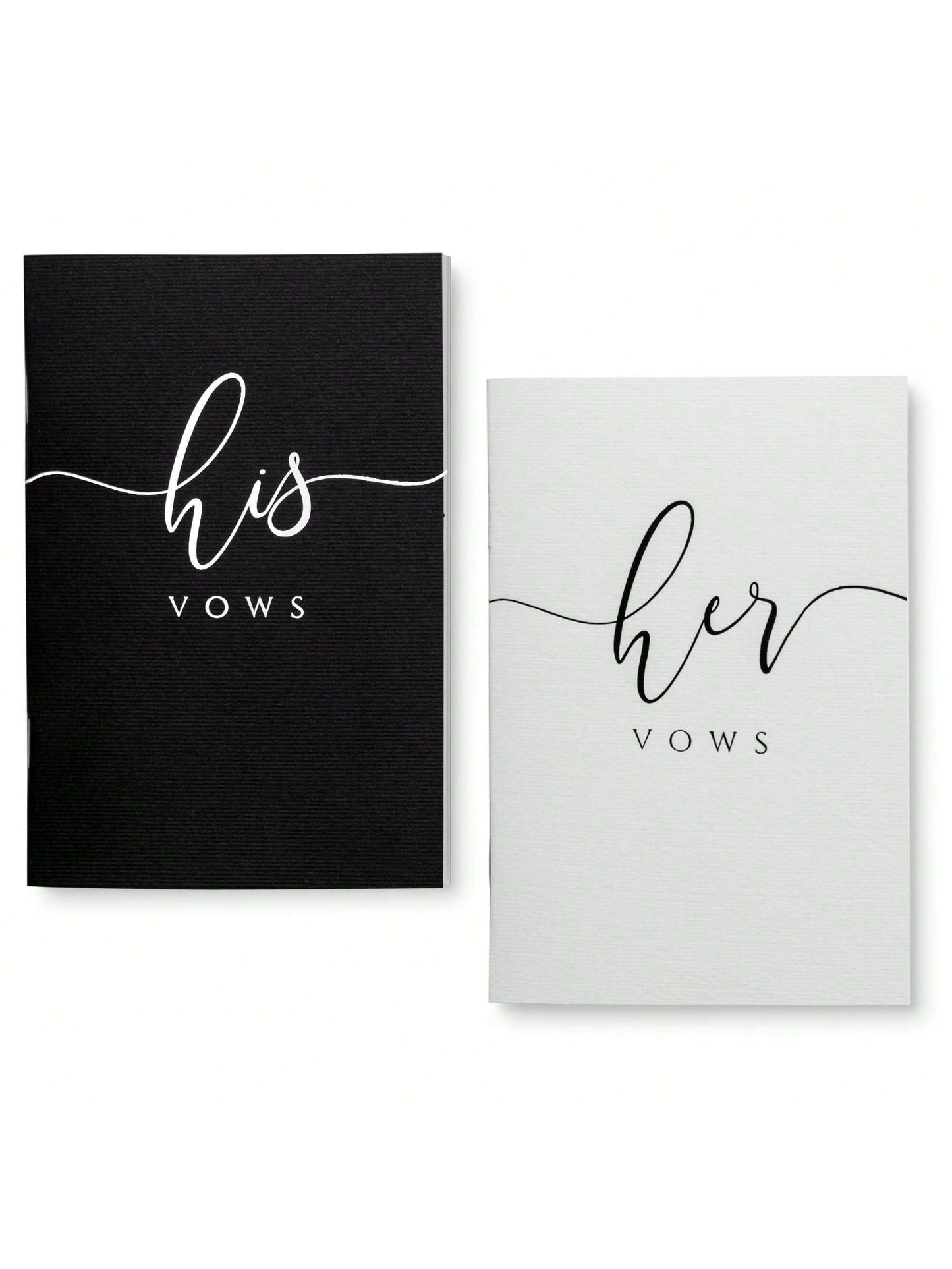 2PCS Wedding Vow Books, Vow Books His And Hers With Gold Foil Lettering, 28 Pages With Plenty Of Space To Write Your Vows, Perfect Wedding Essentials For Your Wedding Day Back To School
