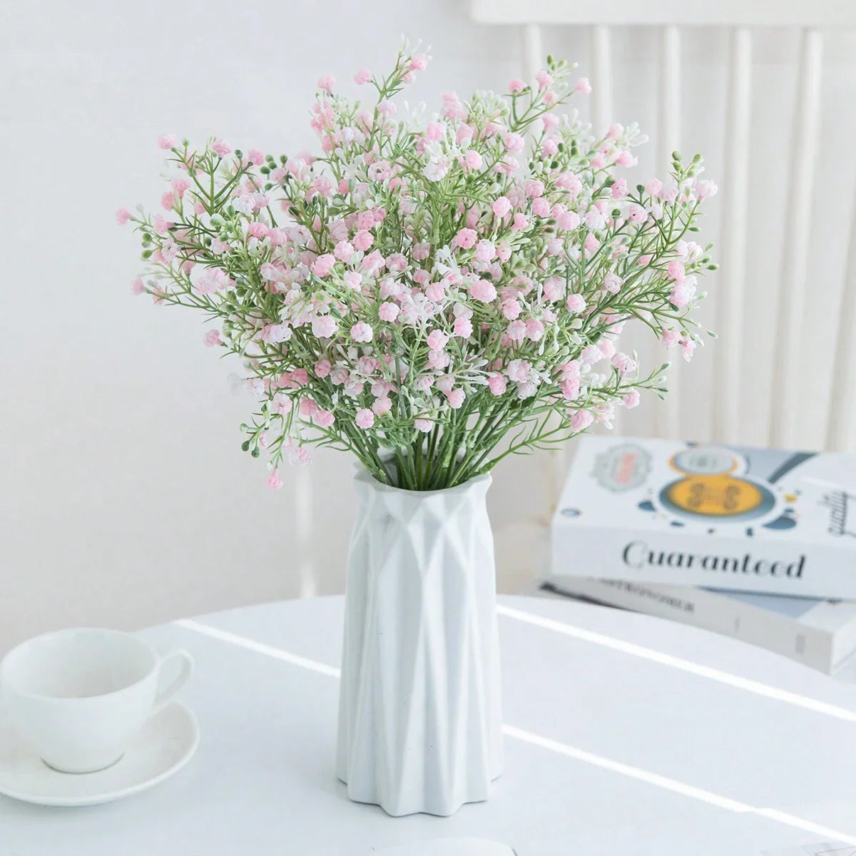 1pc/3pcs Artificial Plastic Baby's Breath Flower Bouquet, Fake Flowers For Valentine's Day, Bride, Wedding, Home, Restaurant, Bedroom Decor, Holiday, Birthday Party, Outdoor Garden Decor, Valentine's Day, Graduation Gift