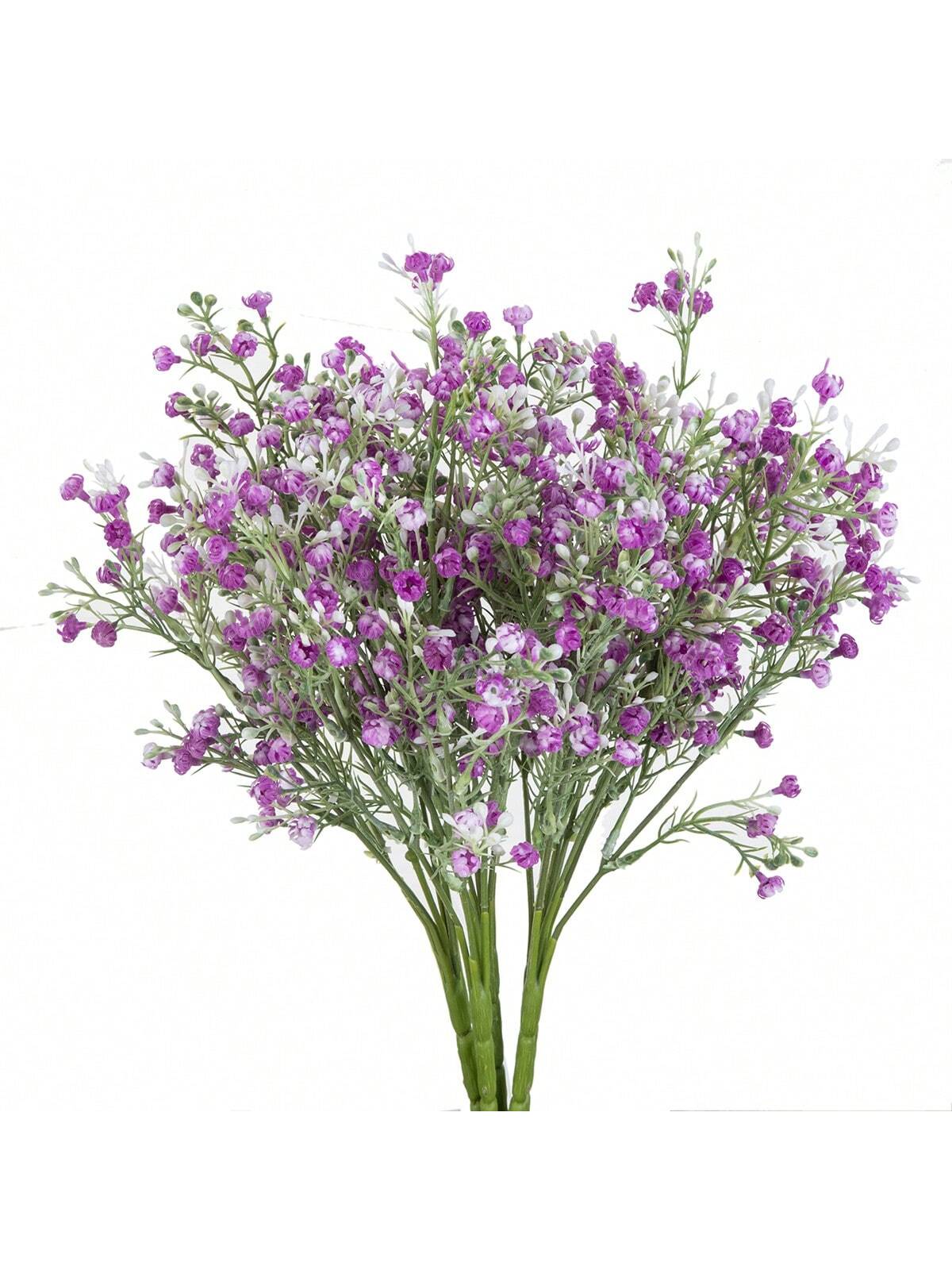 1pc/3pcs Artificial Plastic Baby's Breath Flower Bouquet, Fake Flowers For Valentine's Day, Bride, Wedding, Home, Restaurant, Bedroom Decor, Holiday, Birthday Party, Outdoor Garden Decor, Valentine's Day, Graduation Gift