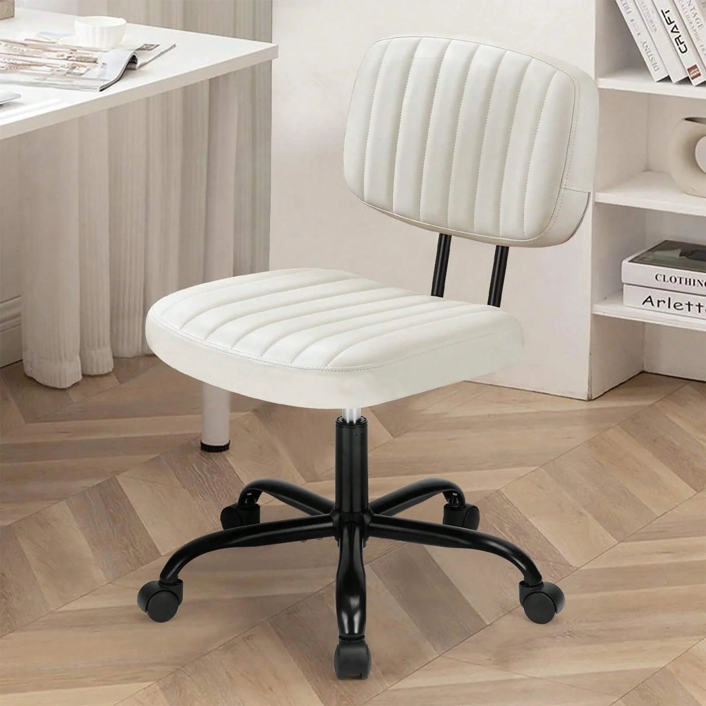 Sweetcrispy Small Armless Office Chair