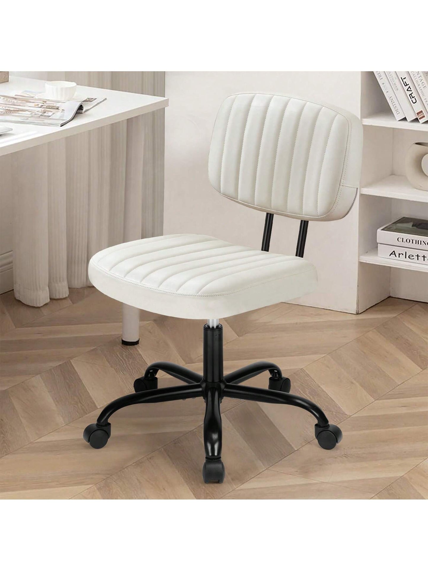 Sweetcrispy Small Armless Office Chair