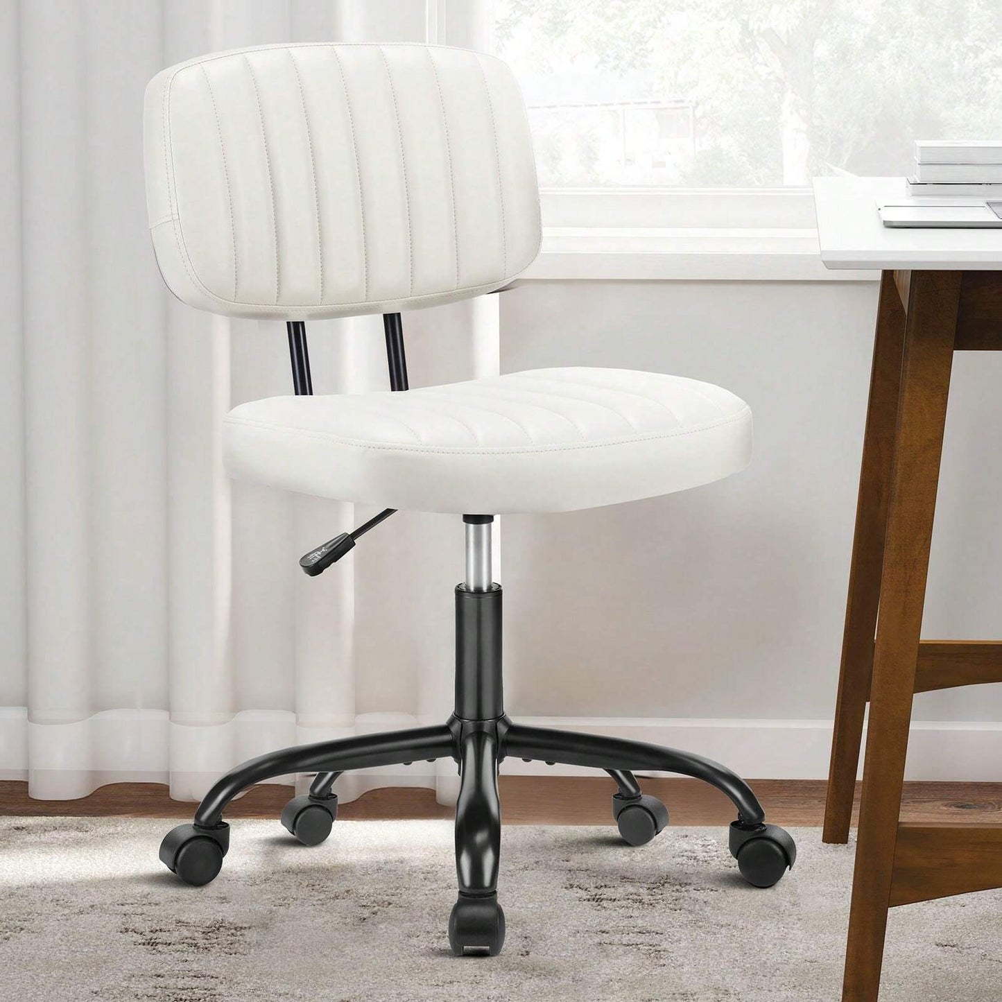 Sweetcrispy Small Armless Office Chair