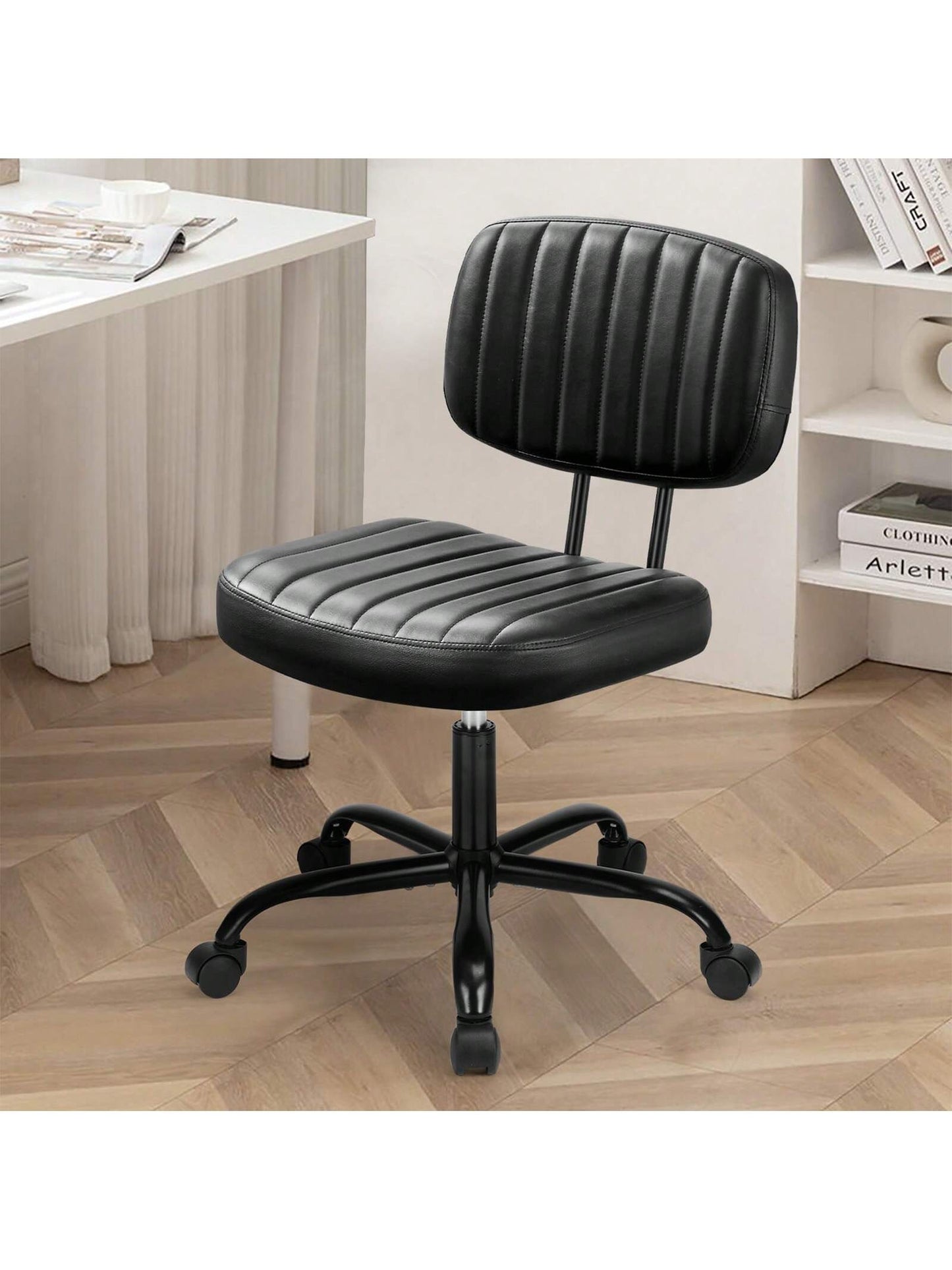Sweetcrispy Small Armless Office Chair