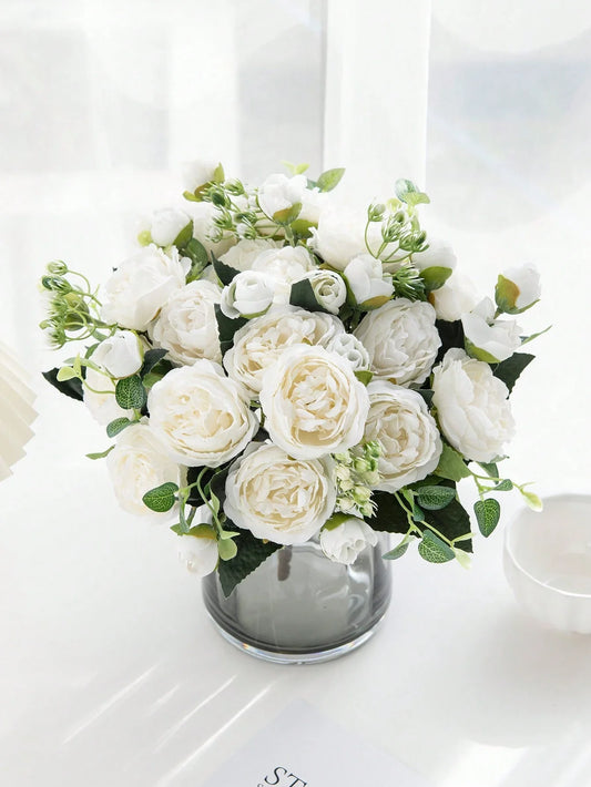 Artificial Rose Flower Bouquet Decor