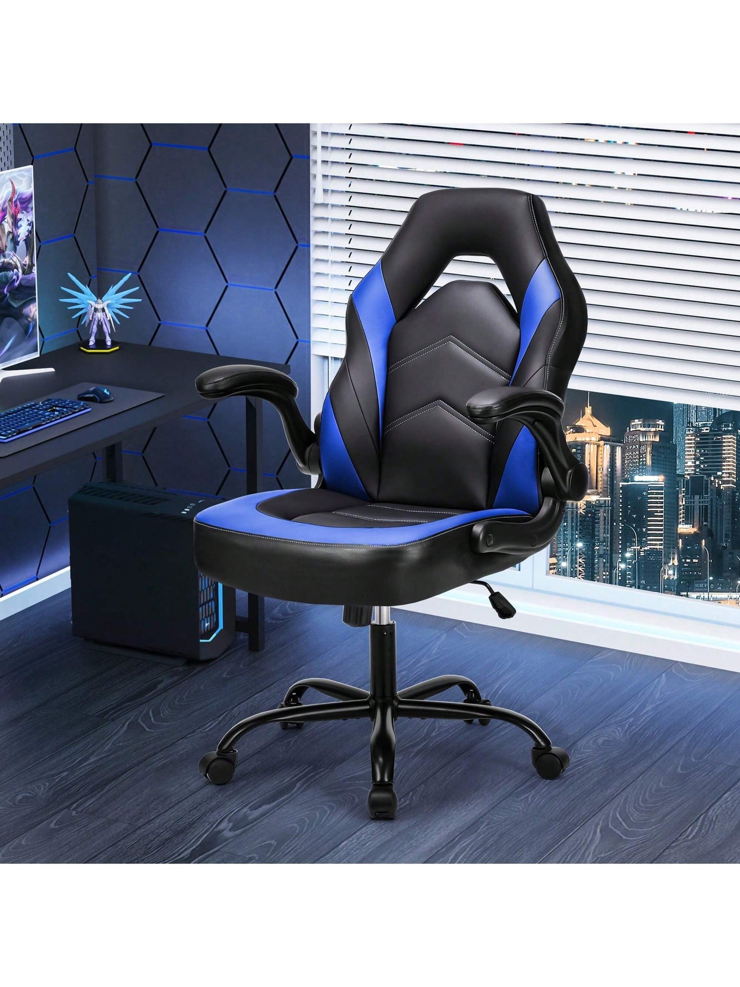 Sweetcrispy Big Tall Leather Office Chair