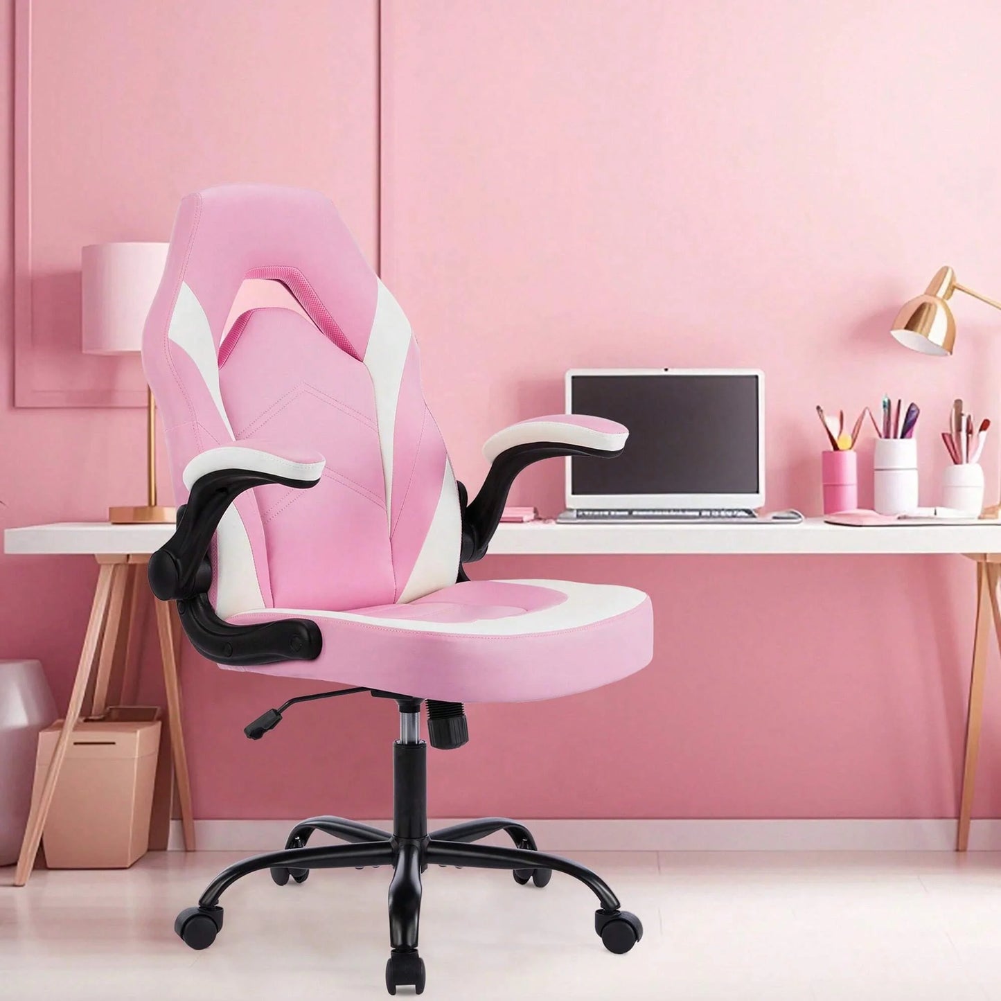 Sweetcrispy Big Tall Leather Office Chair
