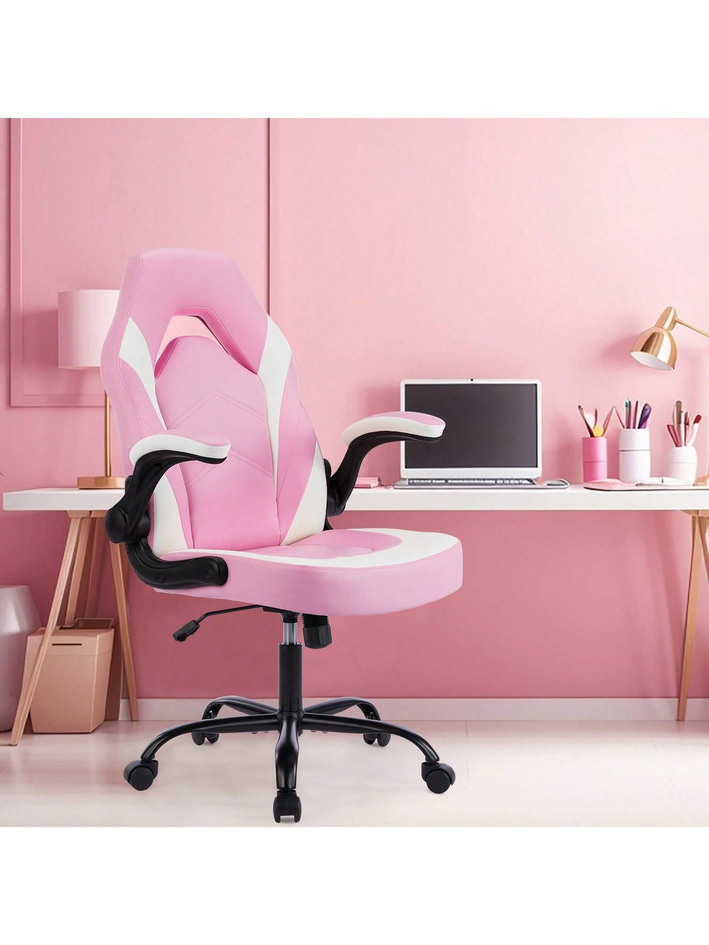 Sweetcrispy Big Tall Leather Office Chair