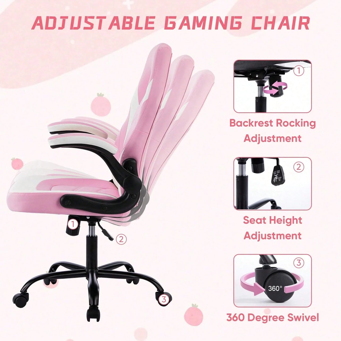 Sweetcrispy Big Tall Leather Office Chair