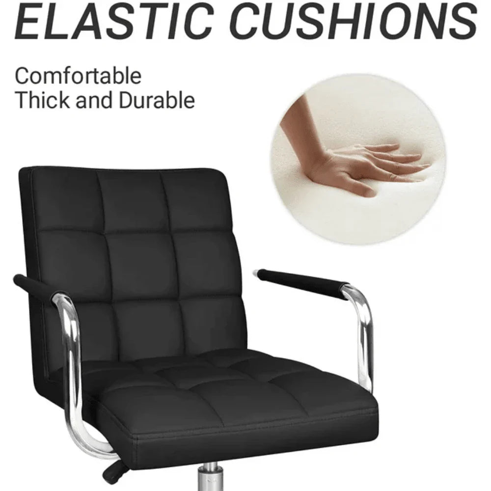 Mid Back PU Leather Office Chair