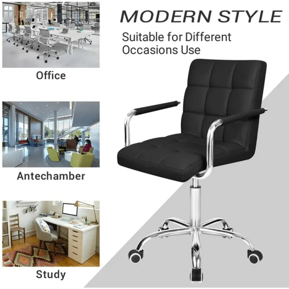 Mid Back PU Leather Office Chair
