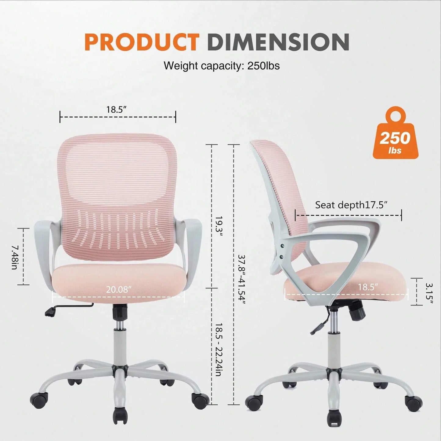 Sweetcrispy Ergonomic Mesh Office Chair