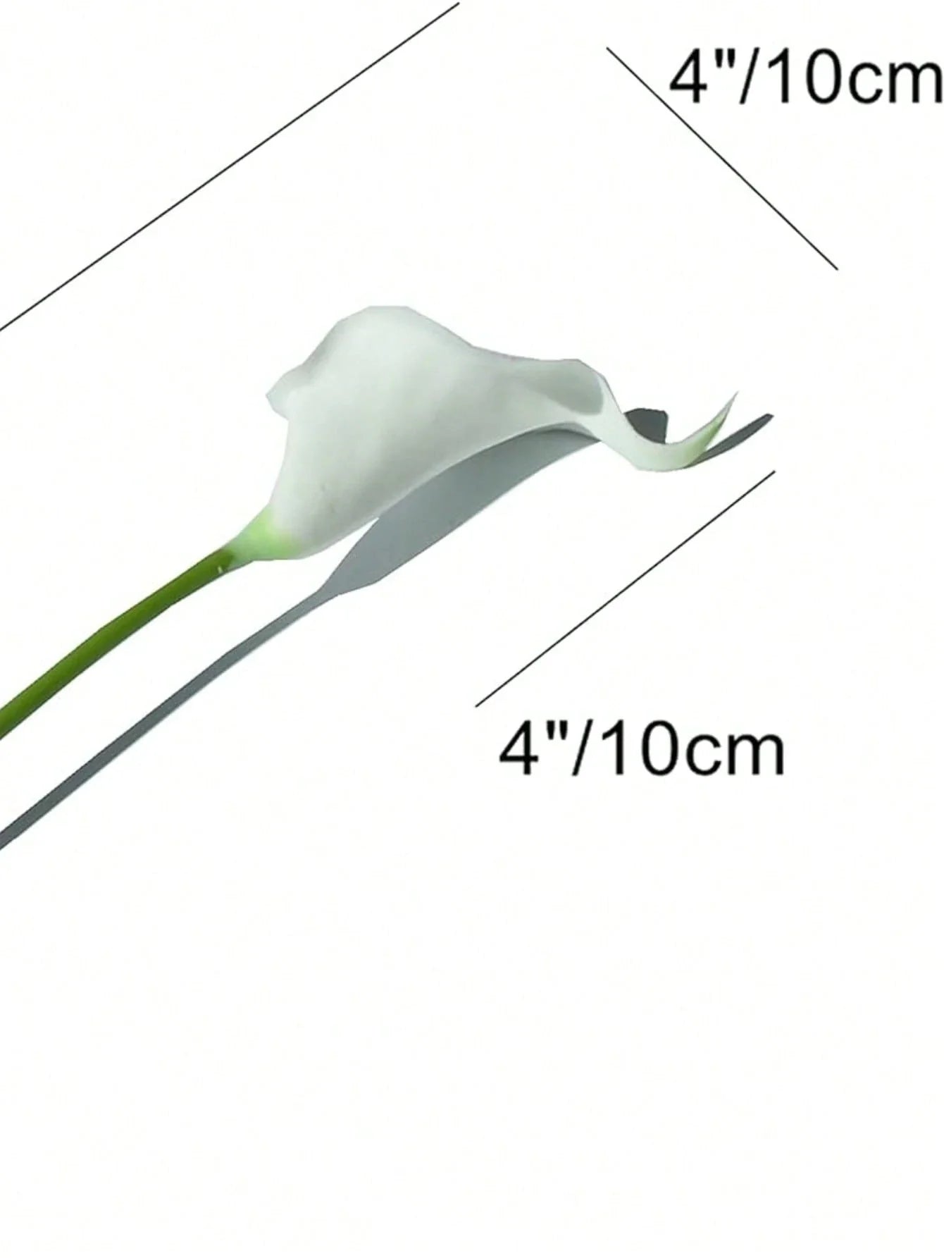 5/10/20pcs White Artificial Flowers, Silk Calla Lily And Lily 13.4", For Mother's Day, Easter, Home, Kitchen And Weddings