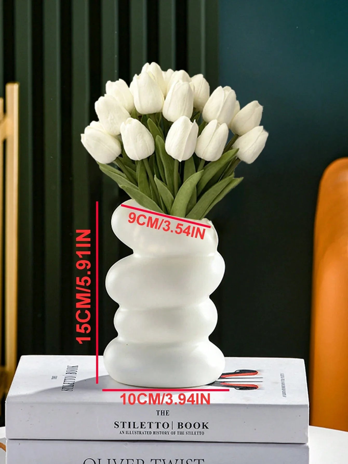 3pcs/6pcs Mini White Tulip Artificial Flowers, Wedding Home Decor, Realistic Fake Tulips Gifts Birthday Graduation