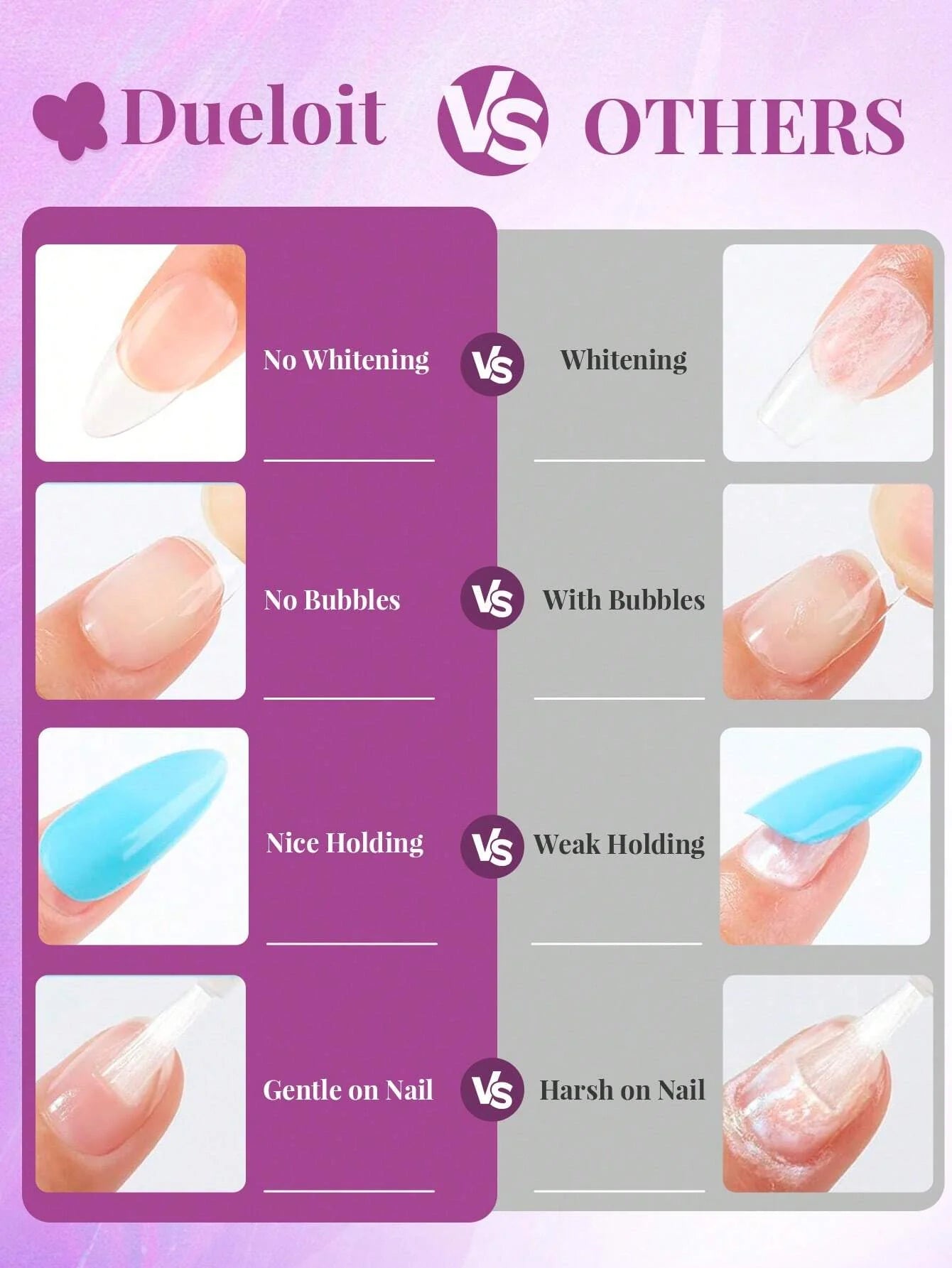 Extra Strong Brush-On Nail Glue For Acrylic Nails, Nail Tips & Press-On Nails (8ml) With File For Glue-On Fake Nails, Fix Broken Nail Repair. Acrylic Nail Glue Nail Bond Nail Glue Gel
