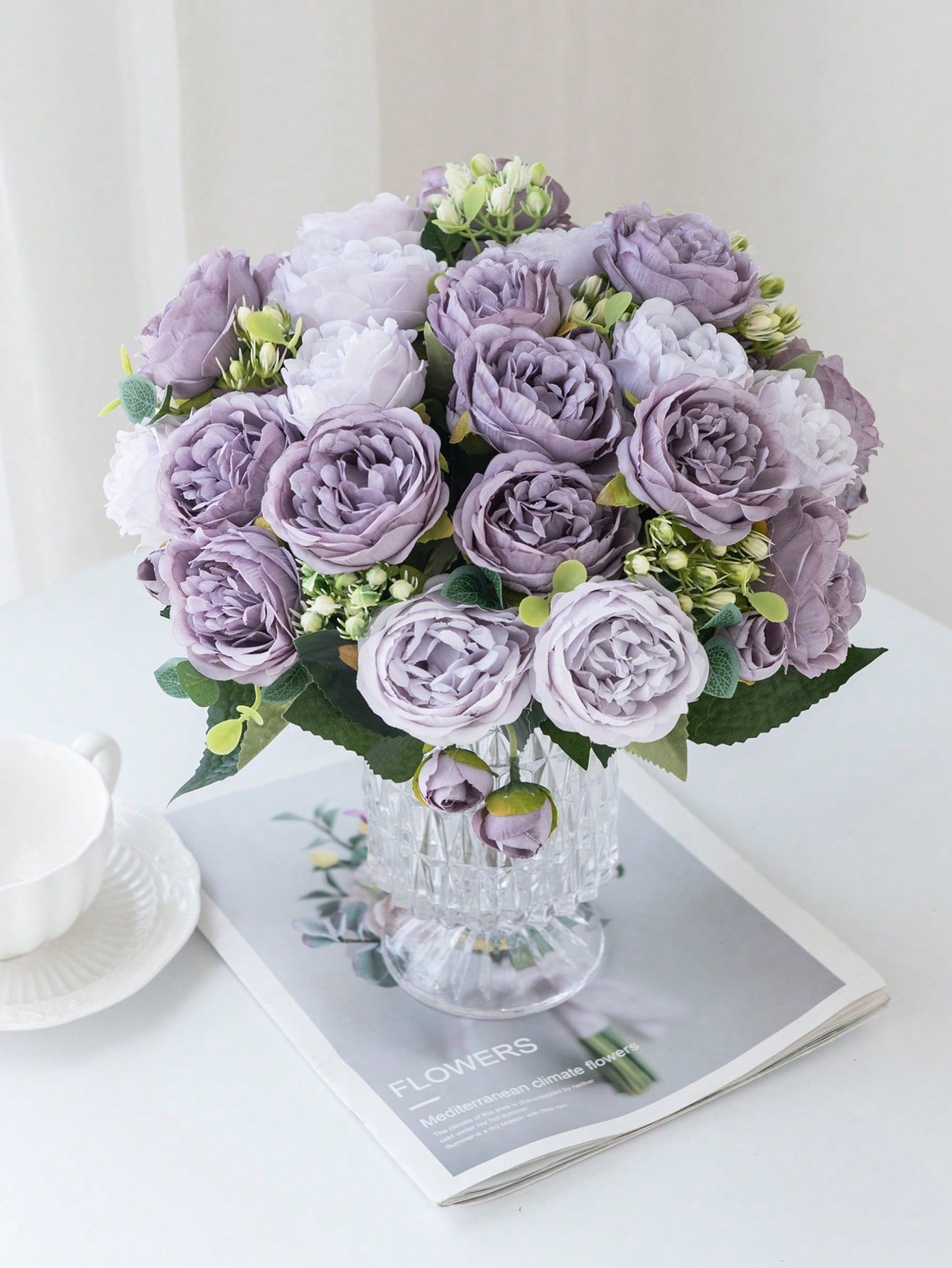 Artificial Rose Flower Bouquet Decor