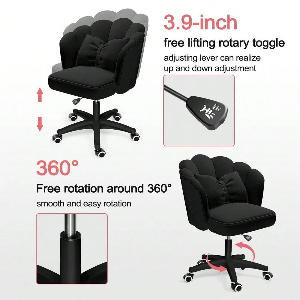 Cute Petal Adjustable Butterfly Desk Chair