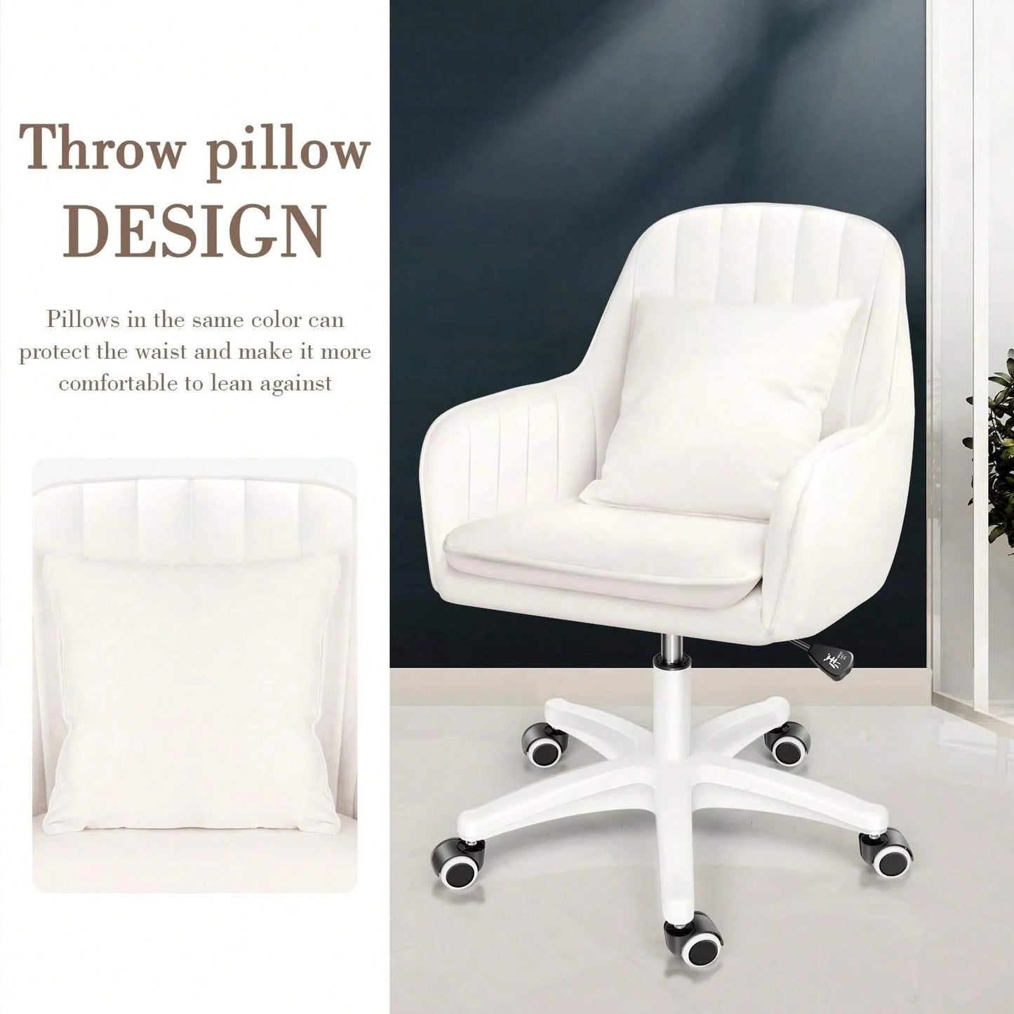 Cute Adjustable Mid-Back Office Chair