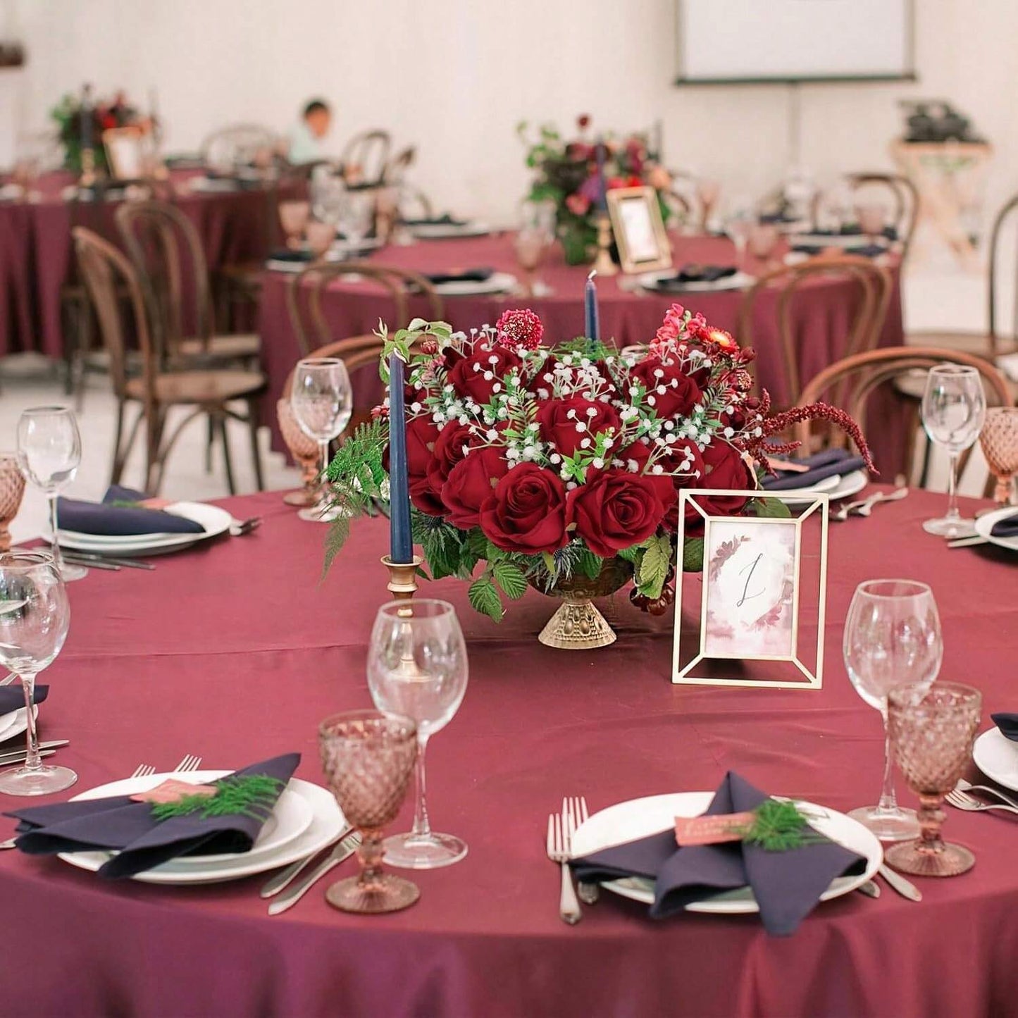 1pc/5pcs/10pcs/12pcs/20pcs Burgundy 20-Inch Artificial Roses, Premium Fake Roses, Suitable For Home Decor, Room Decor, Dining Table Decor, Wedding Decor, Bridal Bouquet, Wrist Corsage, Flower Arrangement Materials