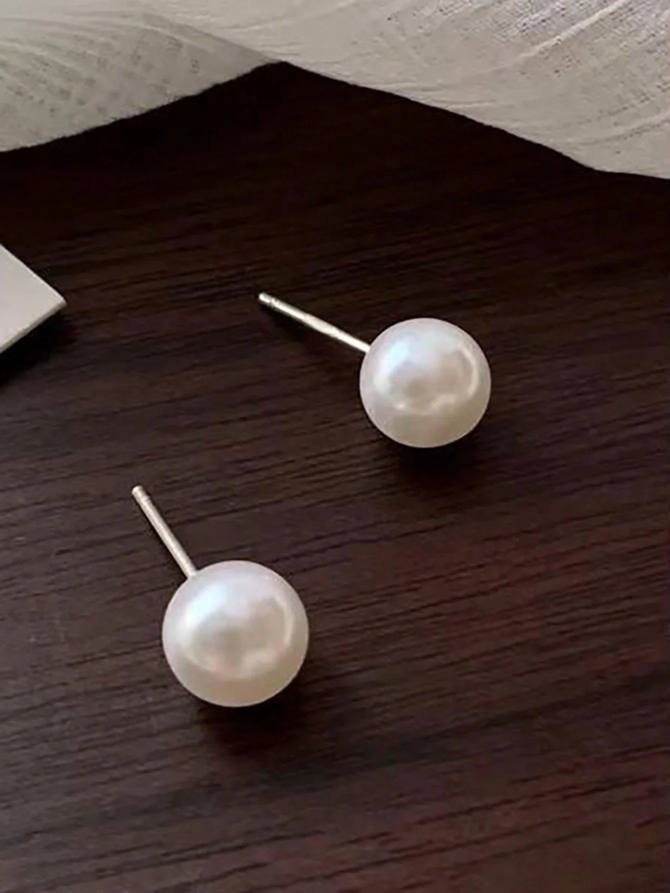 6 Pairs/4 Pairs Classic Simple Pearl Stud Earrings, Women Jewelry, Summer Jewelry (Pearls May Have Minor Flaws And Size Variations, Which Is Normal)