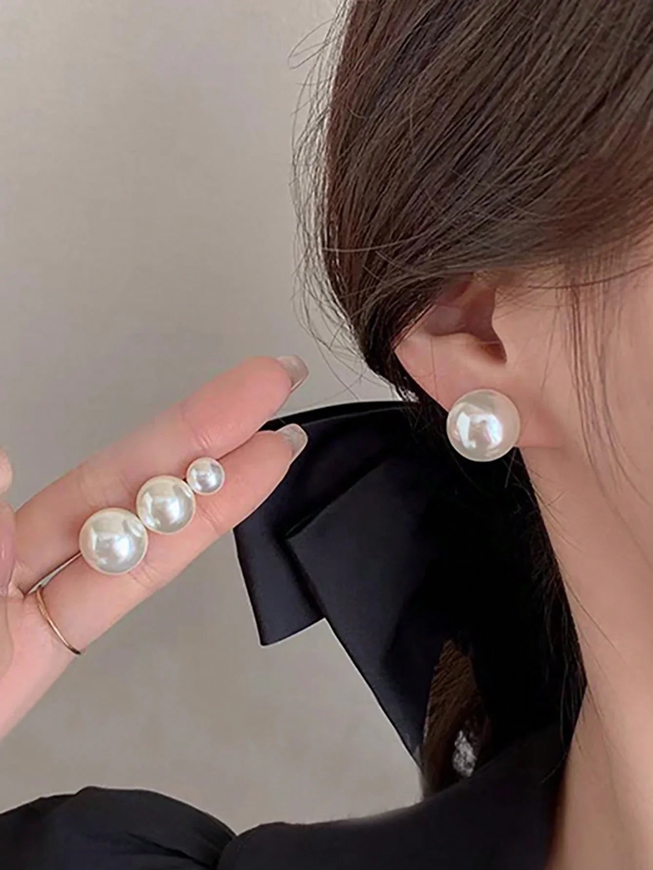 6 Pairs/4 Pairs Classic Simple Pearl Stud Earrings, Women Jewelry, Summer Jewelry (Pearls May Have Minor Flaws And Size Variations, Which Is Normal)