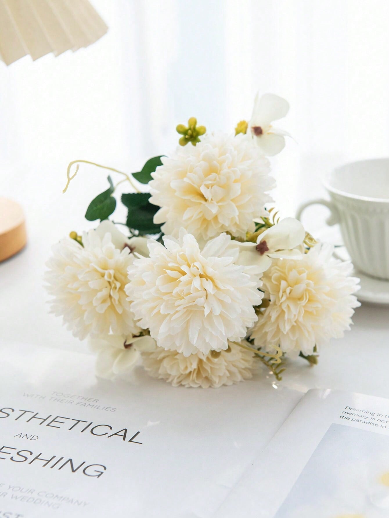 Artificial Rose Flower Bouquet Decor