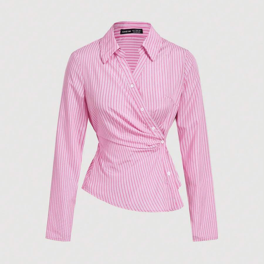 Women’s Striped Business Casual Blouse