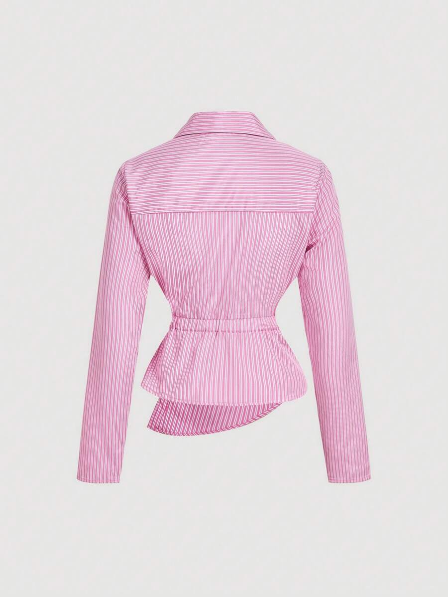 Women’s Striped Business Casual Blouse