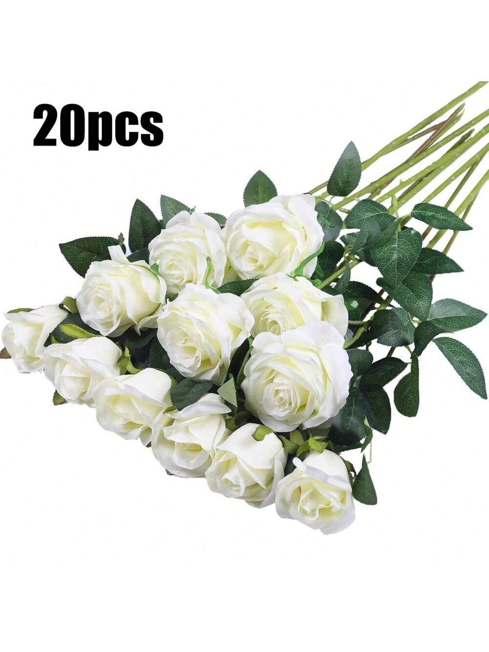 100pcs Artificial Deep Red Roses, Lifelike Flowers, Suitable For DIY Wedding Bouquets, Tabletop Decor, Bridal Shower, Valentine's Day Decoration, Baby Shower, Home Decor, Living Room, Dining Table, Wall, Garden, Wreath, Bedroom Decoration, Etc.