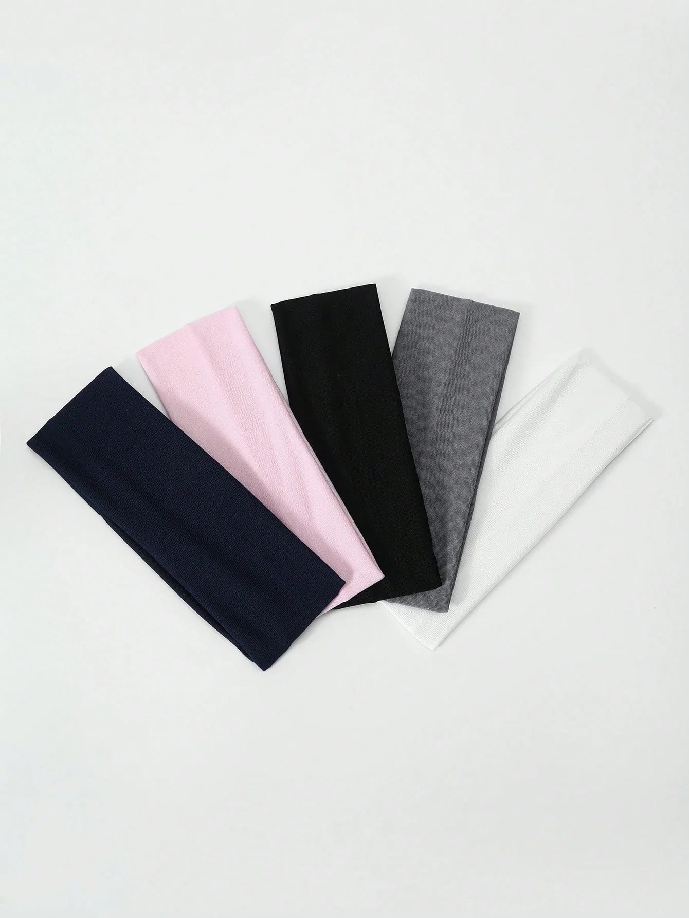 5pcs Set Wide Elastic Sports Yoga Headbands, Pink Tone Hair Band Turban Headband Sweatband, Hairband Fall Winter Hair Accessories For Women For Vacation Outfits Woman Elegant Scarf Women Bandana Soft Headwrap