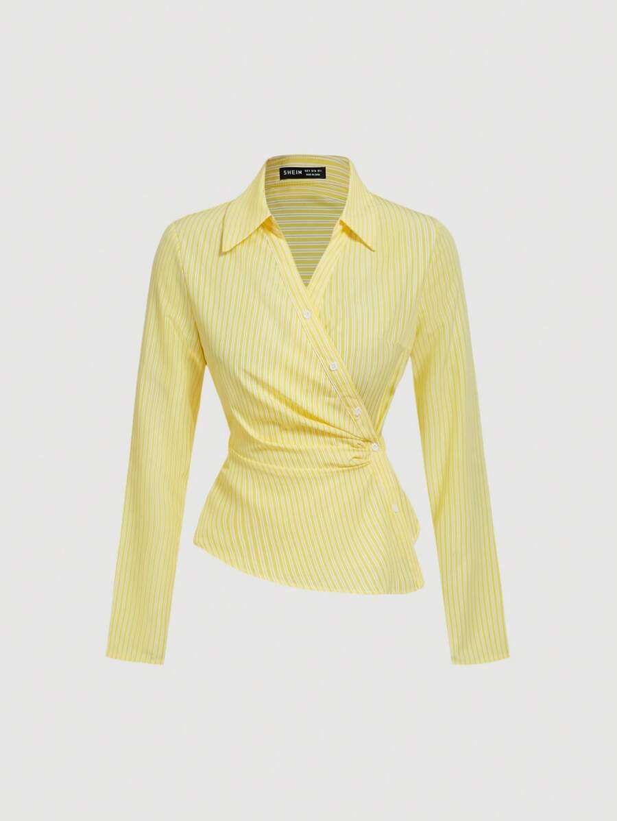 Women’s Striped Business Casual Blouse