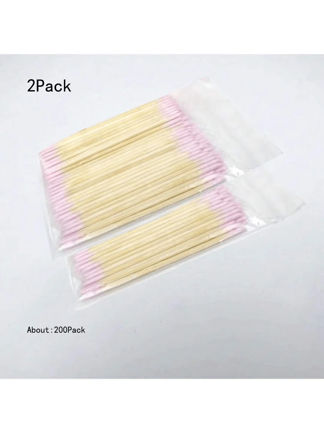 100/200/300/500/2000/5000pcs Double-Ended Nail Polish Remover Sticks, Small Dual-Tip Eyebrow Makeup Remover Tools, Approx. 100pcs/Pack (Packaged As 1/2/3/5 Packs)