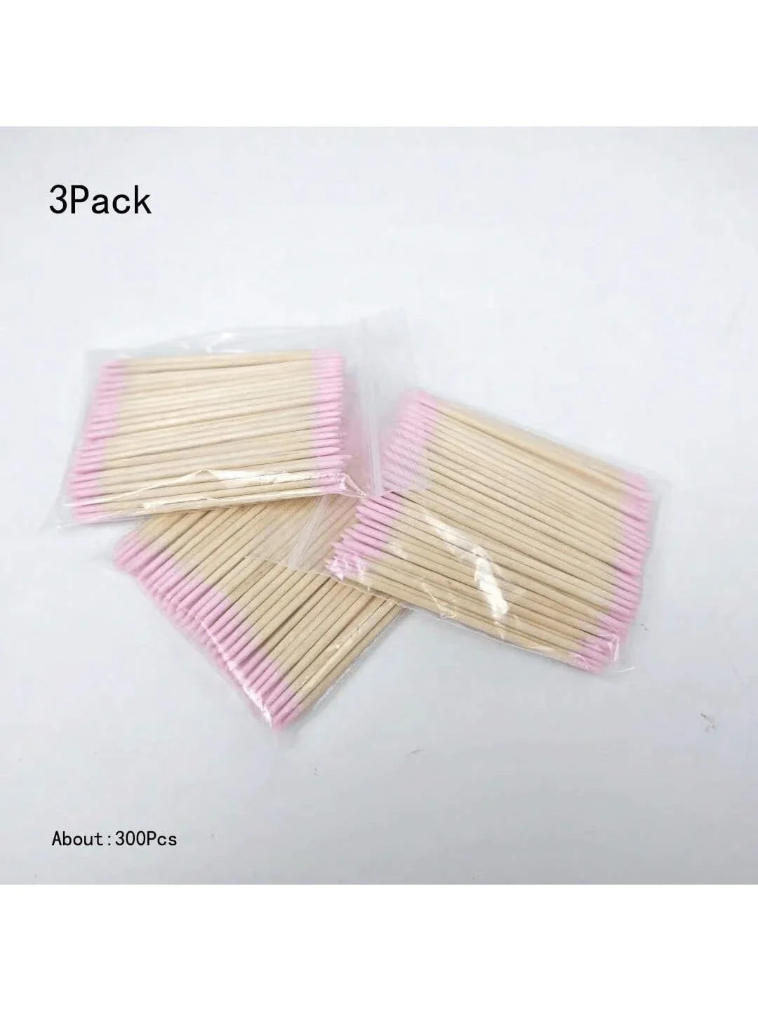 100/200/300/500/2000/5000pcs Double-Ended Nail Polish Remover Sticks, Small Dual-Tip Eyebrow Makeup Remover Tools, Approx. 100pcs/Pack (Packaged As 1/2/3/5 Packs)