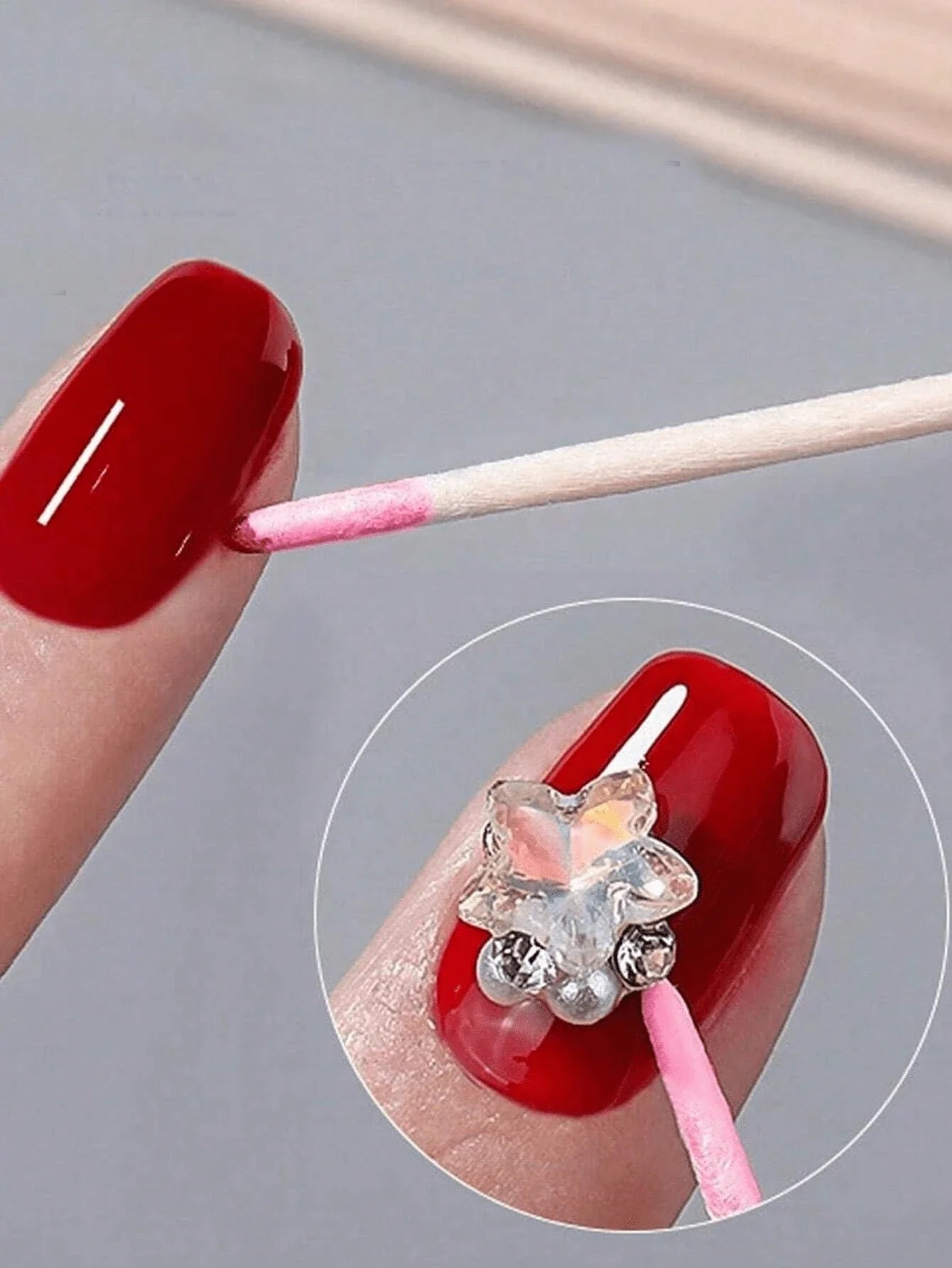 100/200/300/500/2000/5000pcs Double-Ended Nail Polish Remover Sticks, Small Dual-Tip Eyebrow Makeup Remover Tools, Approx. 100pcs/Pack (Packaged As 1/2/3/5 Packs)