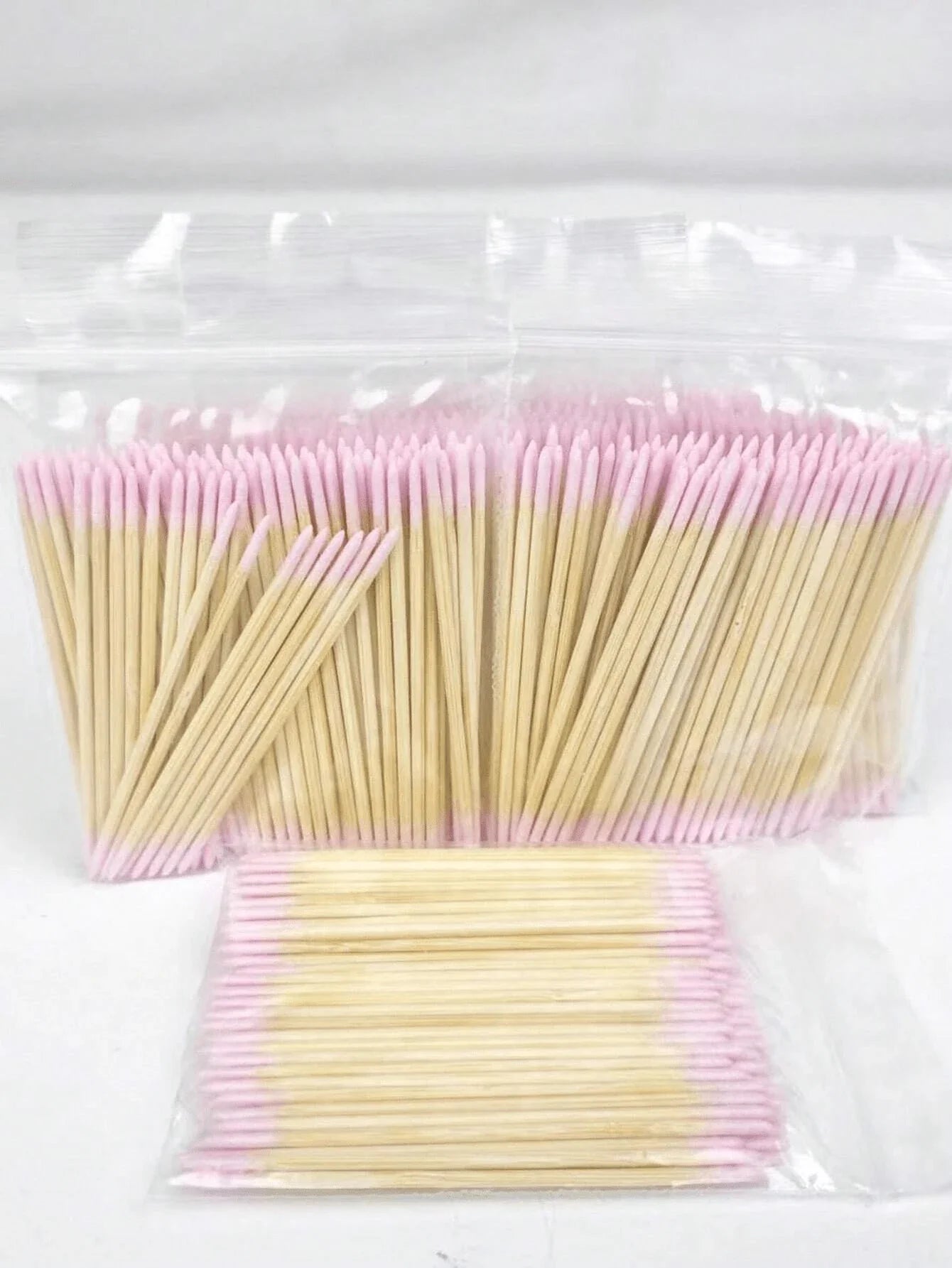100/200/300/500/2000/5000pcs Double-Ended Nail Polish Remover Sticks, Small Dual-Tip Eyebrow Makeup Remover Tools, Approx. 100pcs/Pack (Packaged As 1/2/3/5 Packs)