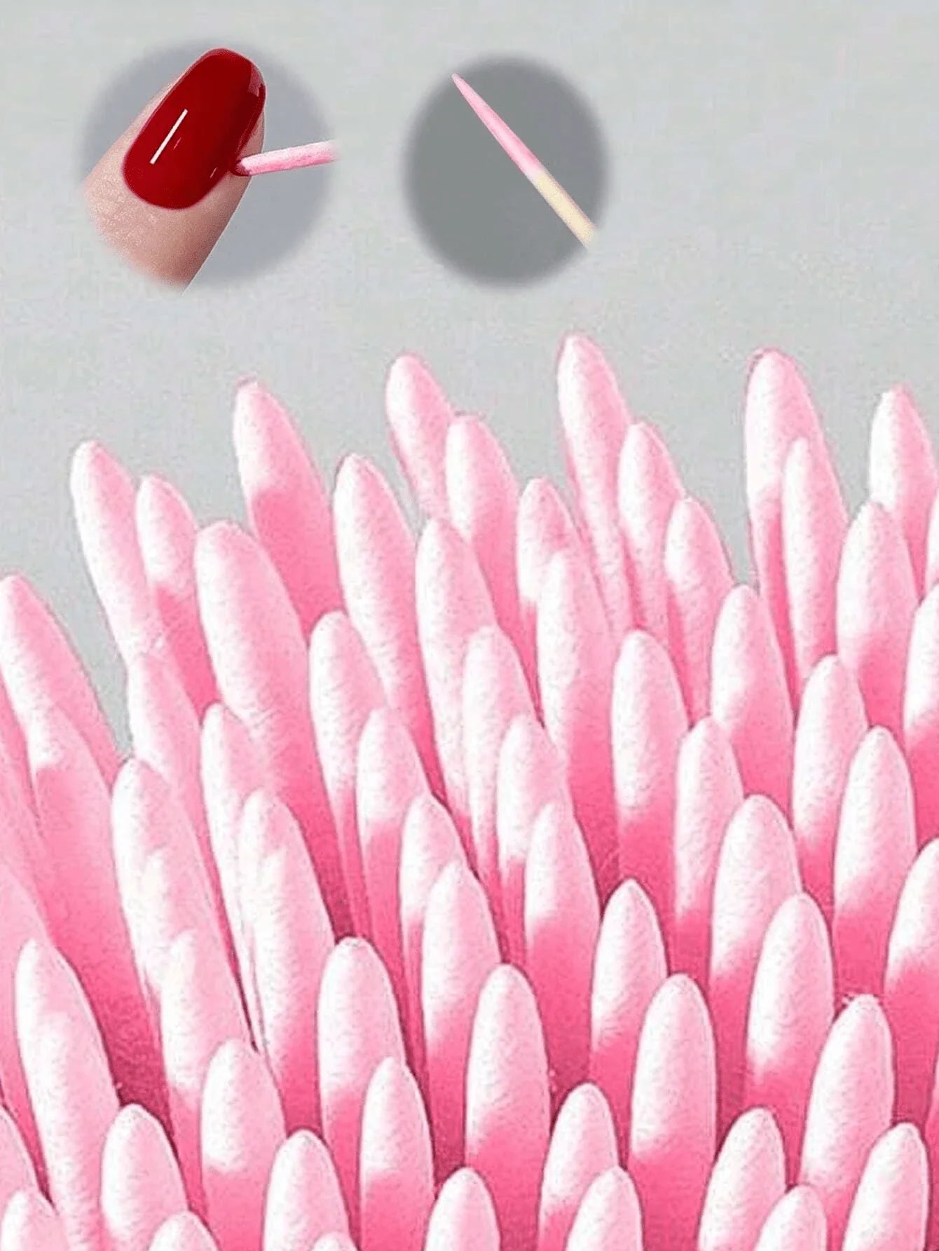100/200/300/500/2000/5000pcs Double-Ended Nail Polish Remover Sticks, Small Dual-Tip Eyebrow Makeup Remover Tools, Approx. 100pcs/Pack (Packaged As 1/2/3/5 Packs)