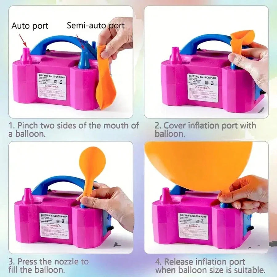 LocalPortable Electric Balloon Pump/Electric Balloon Inflator Decoration, Suitable For Halloween Parties, Gifts, Wedding Celebrations, Holiday Party Decoration, Balloon Pump