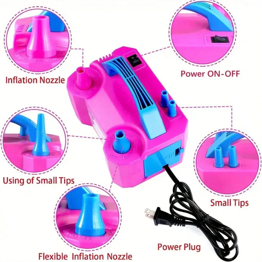 LocalPortable Electric Balloon Pump/Electric Balloon Inflator Decoration, Suitable For Halloween Parties, Gifts, Wedding Celebrations, Holiday Party Decoration, Balloon Pump