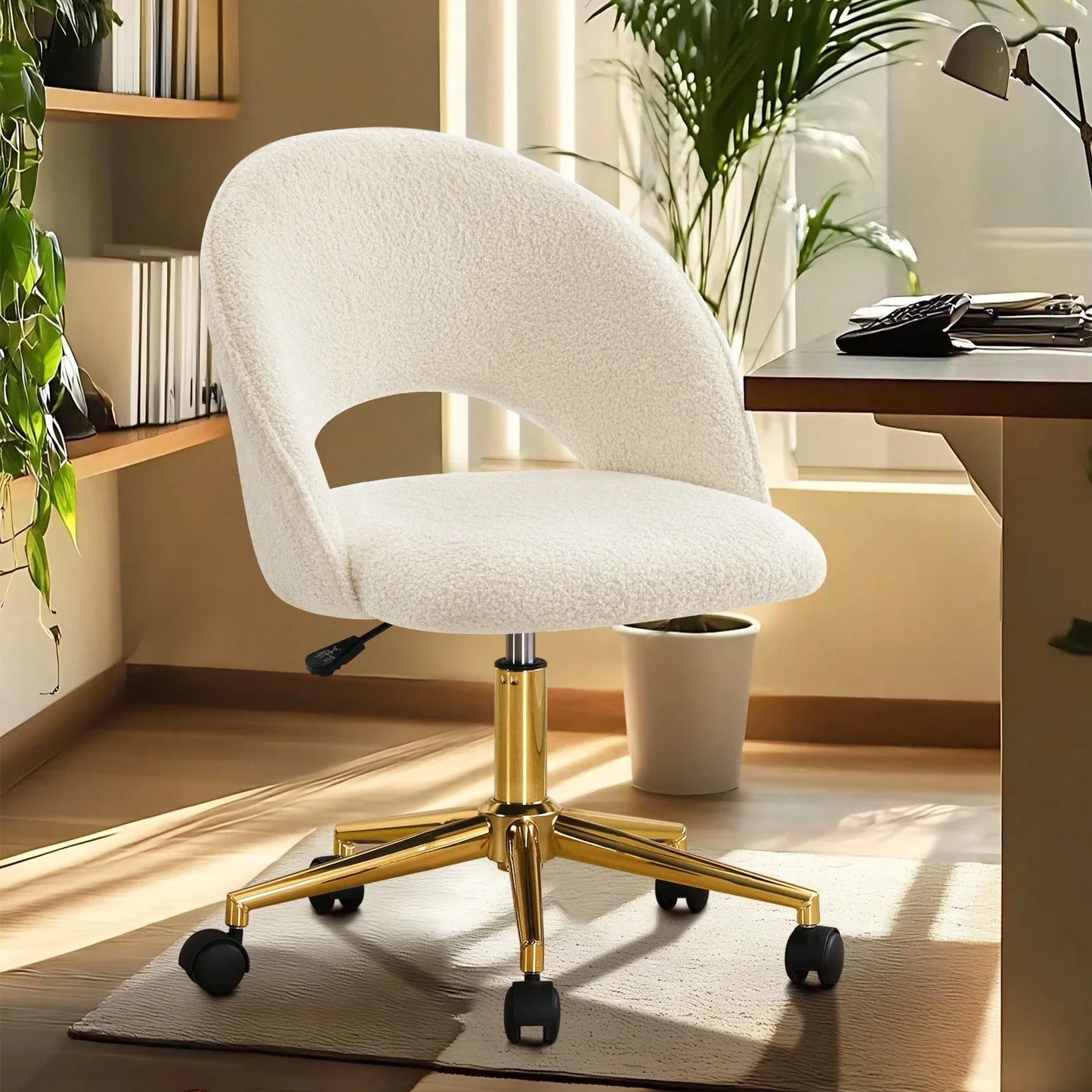 Fumahaus Sherpa Swivel Vanity Desk Chair